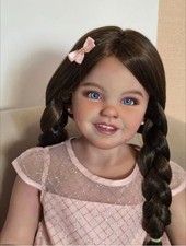 40inch Realistic Reborn Baby Doll Soft Vinyl Artist Painted Collect Toddler Girl picture