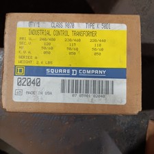 New Square D Class 9070 Type K 50D1  .050 KVA Industrial Control Transformer picture