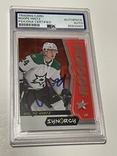 Roope Hintz Signed Card Slabbed PSA DNA Auto IP Upper Deck UD SYNERGY RC Stars a picture