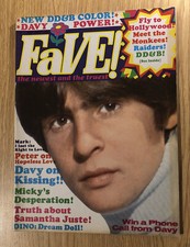 Vintage Fave Magazine April 1968 Vol 1 #8 Monkees, Raiders Color Pull Outs EX picture