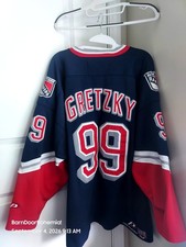Wayne Gretzky 99 VINTAGE OFFICIAL NEW YORK RANGERS Liberty Hockey Jersey picture