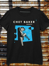 Vtg CHET BAKER QUARTET Heavy Cotton Black All Size Unisex Shirt OB963 picture