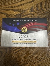 2025 US Mint American Innovation Dollar Reverse Proof Set - AR, MI, FL, & TX picture