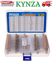BOJACK 1000 Pcs 25 Values Resistor Kit 1 Ohm-1M Ohm with 5% 1/4W Carbon Film Res picture