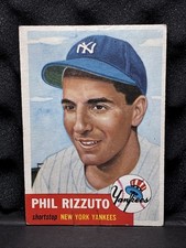 1953 Topps - Phil Rizzuto #114 *old Tape On Top & Bottom See pics* picture