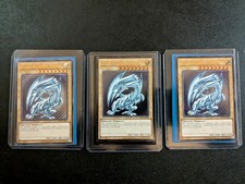 Yugioh OTS Ultimate Rare Blue-eyes White Dragon x 3 picture