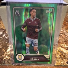 Topps Flagship 2026/27 Premier League Morgan Rogers Aston Villa #44 Green /99 picture
