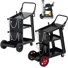 🔥Welding Cart 3-Tier Welder Welding Cart w/ 360° Swivel Wheels For MIG,TIG,ARC picture