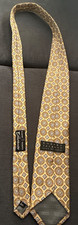 Robert Talbot Best of Class Men's Silk Tie Gold Pattern Los Angeles Country Club picture