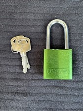 Abus 72 /40 Kd Green Lockout Padlock, Keyed Different, Aluminum, Green, 1 In picture