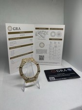 GRA Certified Moissanite - Casio G-Shock GA-2100 Bezel Mod - Gold picture
