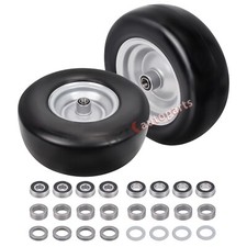 2 PCS Premium 11x4.00-5 Flat Free Tire Wheel for Lawn Mowers & Zero Turn Mowers picture