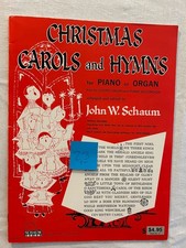 Christmas Carols and Hymns Songbook for Piano or Organ by John W. Schaum picture