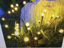 5 pk Solar LED Firefly Garden Lights Swaying Waterproof Lamp Landscape Decor picture