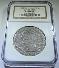 NGC 1782 El Cazador Shipwreck 8 Reales Genuine 1700's Spanish Dollar Pirate Coin picture