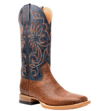 Hyer Men's Burdett Brown & Blue Leather Western Boot HM11036 picture