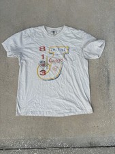 Vintage 90s Jacksonville Duval County Basketball Graphic T-Shirt White Size L picture