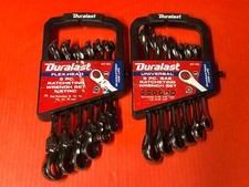 Duralast 6 Pc Ratcheting Wrench Set. 64-120 FLEX-HEAD Metric, 64-145 SAE Univers picture