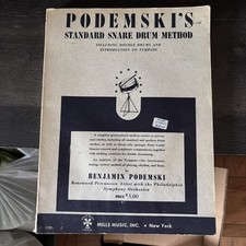 PODEMSKI'S STANDARD SNARE DRUM METHOD - MILLS MUSIC 1940 - Paperback picture