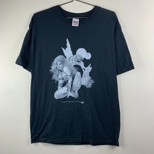 Vintage 1999 Dino Babes Comic T-Shirt Mens XL Black Single Stitch Graphic picture