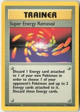 Super Energy Removal 79/102 Rare Base Set Unlimited Pokemon Moderately Played picture
