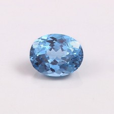 AAA 7.50 Ct Natural Flawless Brazilian Blue Aquamarine Loose Gemstone Oval Cut picture