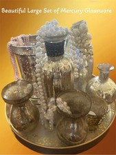 Multiple Vintage Mercury votive candle holders & Vases picture