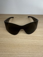 Balenciaga BB0122S 004 Shield Sunglasses Black Visor Made In Japan BB Logo picture