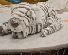 Authentic Jellycat Sacha Snow Tiger - Large BNWT Comes With Dust Bag picture