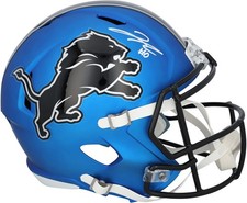 Jahmyr Gibbs Lions Signed 2024 Alternate Replica Helmet w/#0 Included in Auto picture
