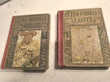 1921 Peter Rabbits Easter, And The Little Squirrel Hardcover, Illustrated Both picture
