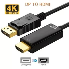 LOT Display Port to HDMI Cable DP Adapter Converter Audio Video PC HDTV 1080P picture