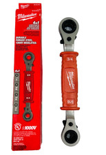Milwaukee Lineman’s 4-in-1 Insulated Ratcheting Box Wrench  48-22-9212 picture