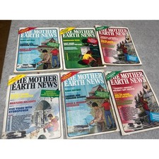 Vintage The Mother Earth News Magazine Lot 1984 1985 Sustainable Living 6 Issues picture