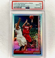 2005 Bowman Chrome DP & Prospects Dwyane Wade #90 Refractor 299/300 PSA 10 💎 picture