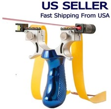 Hunting Professional Catapult Laser Slingshot With Rubber Aim Point Target HOT picture