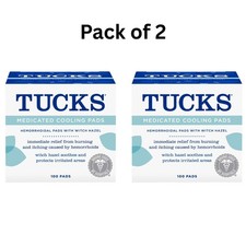 TUCKS Medicated Cooling Pads, 100 Count – Pads with Witch Hazel, PACK OF 2 picture