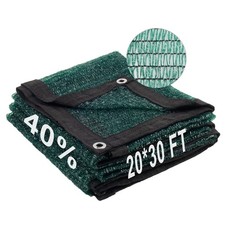 LOVE STORY Shade Cloth for Garden, 40% 20x30FT Sun Tarp, Dark Green picture