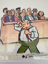 1987 New York Telephone Verdict Original Animation Cel COA Bob Weber Complete picture