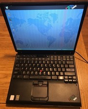 IBM ThinkPad T30: 1.8GHz, 1gb, 40gb HDD, XP - one working ram slot, battery DOA picture