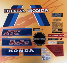 Honda 1983 ATC200E Big Red Complete Decal Kit ATC 200E 200 83 picture