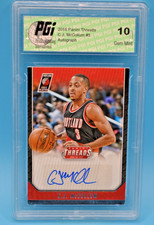 2016 -17  Panini Threads C.J. McCollum #5 Autograph PGI Grade Gem Mint 10 picture