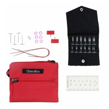 GENUINE ChiaoGoo TWIST Shorties (Red) Mini Set (6 sizes each: 2 + 3 inch tips) picture