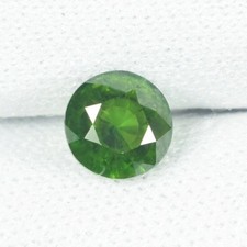 0.84 ct OUTSTANDING GREEN NATURAL ANDRADITE DEMONTOID GARNET  ROUND C Vdo  picture