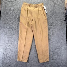 Josephine Chaus Pant Womens 14 Beige Wool Dress Tapered Pleated Business Formal picture