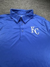 New Kansas City Royals - Majestic Polo - NWT - Men's Size Medium Baseball KC picture
