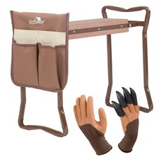 VILOBOS Foldable Garden Kneeler Heavy Duty EVA Pad Soft Seat Stool Bench + Glove picture