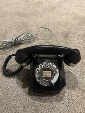 Vintage 1940s Automatic Electric Monophone AE40 Black Rotary Telephone Chatham picture