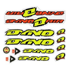 1993 DYNO - AIR decal set with fluro text -  for chrome frame picture