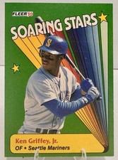 Ken Griffey Jr 1990 Fleer Soaring Stars #6 Seattle Mariners HOF The Kid Junior picture